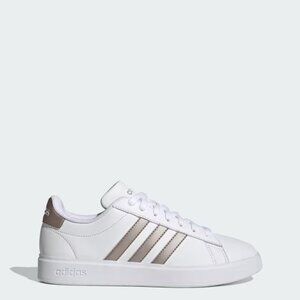 NWT Adidas Grand Court Women's Shoes - White/Silver - GW9215